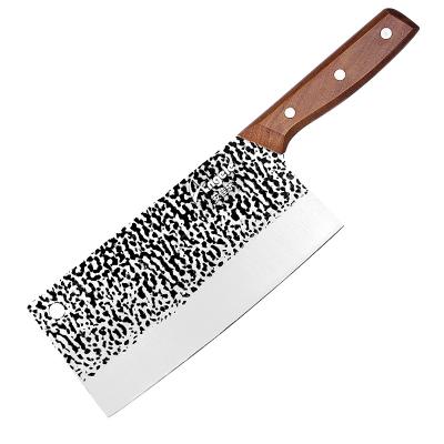 China Durable Classic Forged Sharp Hammer Pattern Stainless Steel Kitchen Chop Durable Asian Style Knife for sale