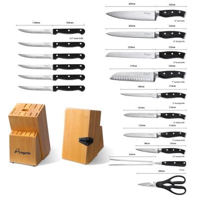 China Viable German Steel Forged Kitchen Knife Set Stainless Steel for sale