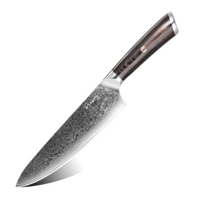 China Durable VG10 Damascus Blade Steel High Quality Japanese Kitchen Knife for sale