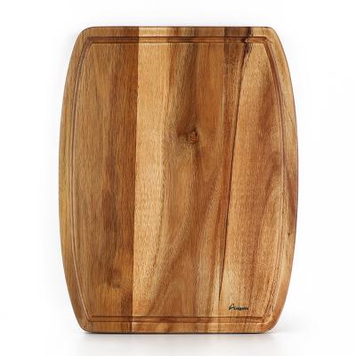 China Viable acacia wood chopper cutting board for cutting vegetables and meat use in hotel kitchen and restaurant for sale