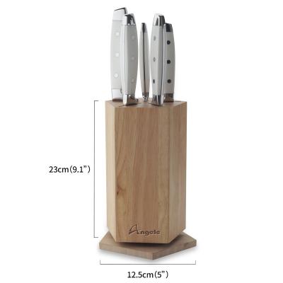 China Sustainable Wooden Utility Knife Blocks And Storage Rack Knife For Knife for sale