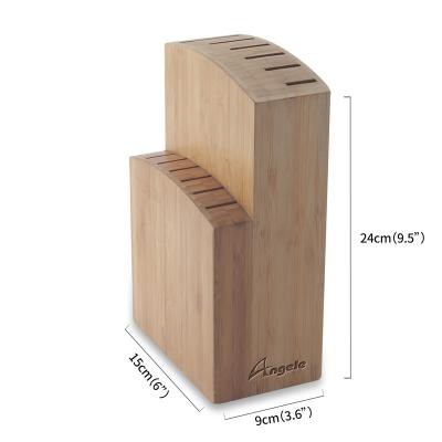 China Sustainable Wooden Knife Dock Block Kitchen Knife Storage Rack for sale