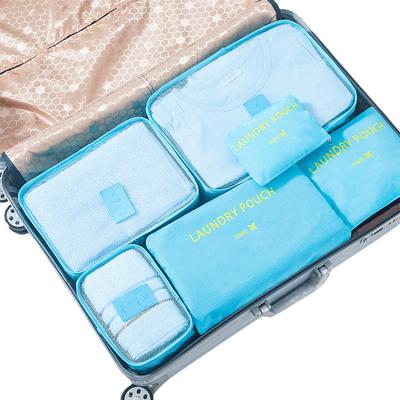 China Quick Delivery Waterproof Polyester Packing Organizer 6 Piece Travel Cubes for sale