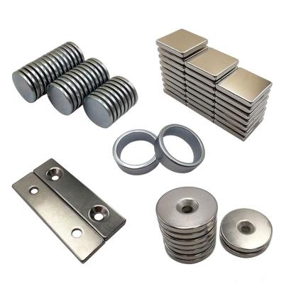 China Industrial Magnet Customized Size Stinered Neodymium Magnet Strong Permanent Disc Block Magnet for sale