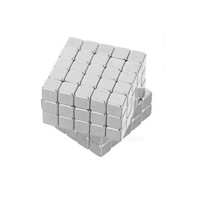 China Hot Sale Neodymium Magnet Raw Material Industrial Magnet Customized Neodymium Magnet Block Customized 5x5x5 Cube Magnet for sale