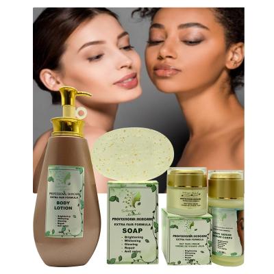 China Professional Body Skincare Set Extra Formula Body Lotion Cream Serum Just Soap To Whiten To Unify To Nourish To Clarify Radiant Skin for sale