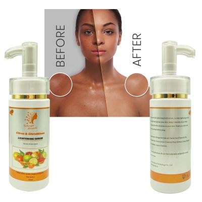 China Skin Revitalizer Citrus & Brightening Glutathione Brightening Serum Brighten dark spots to soften a restore clearer more radiant toned complexion evenly for sale