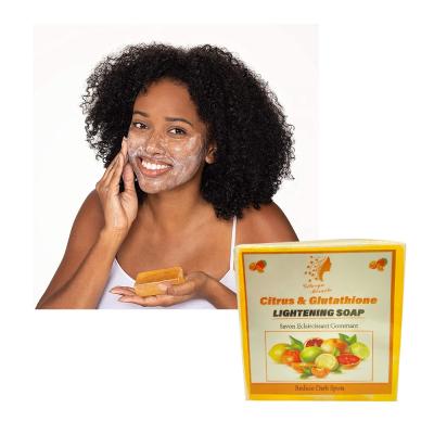 China Ultimate Citrus Base Cleansing Brightening Bar Soap Whiten To Exfoliate Dry Pimples Quickly Cleanse Purify Skin Reduce Dark Spots To Glow for sale