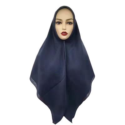 中国 Factory OEM Hijab Adult Woman Square Hijab Plain Color Shawl Scarf Muslim Comfortable Muslim Long Scarf Hijabs 販売のため