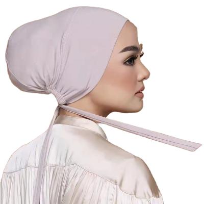 Κίνα 2021 color fashion style fashion style color hijab adult woman elastic hijab simple inner strap muslim wholesale simple monochrome muslim head scarf προς πώληση