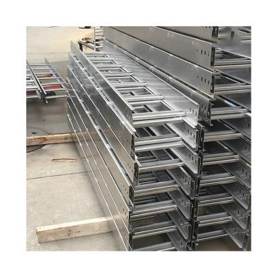 China Durable Supplier Customized Cable Tray 300mm 100mm Metal Basket Hot Dip Galvanized Cable Ladder for sale