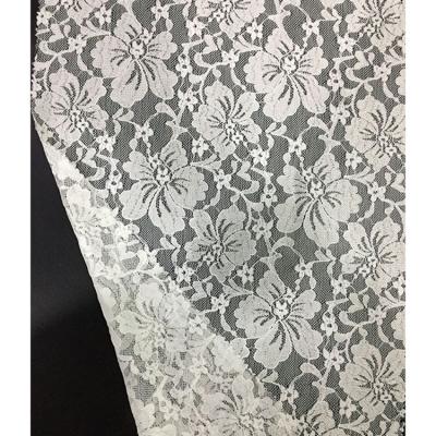 China Viable Haute Couture Metallic Flowers Design Soft Stretch Lace Dress Fabric For Clothing for sale