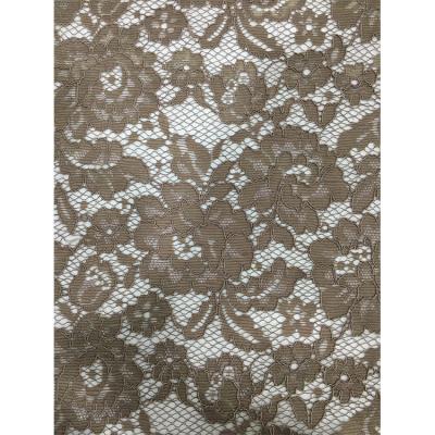 China 2019 Sustainable Healthy Gray Guipure Nylon And Polyester Lace Materials Floral Composite Fabric for sale