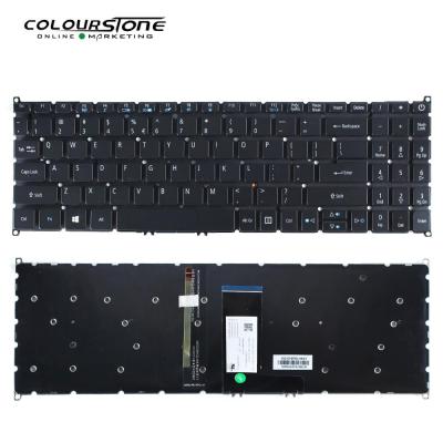 China Numpad USA Layout Laptop Keyboard for Frameless Backlit SF315 with Function Key White or Red Printing for sale