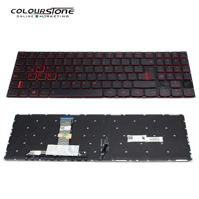 China Wireless New Red Font LA Backlit Keyboard For Laptop Y520-15 Keyboard Latin Black No Frame for sale