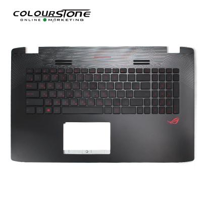 China For New Notebook Laptop Topcase With RU Backlit Keyboard For GL752VW Palmrest Uppercase Red Font for sale