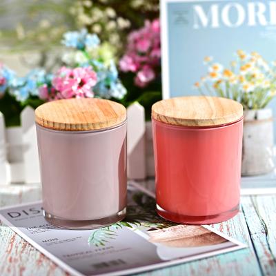 China Home Decor Luxury Fancy Design In Stock Decorative Candle Holder Custom Logo 14 Ounce Candle Jar With Lid for sale