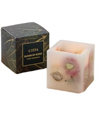 China Hot Sales Birthdays Soybean Candle Aromatherapy Immortal Flower Dried Flower Customized Scented Candles for sale