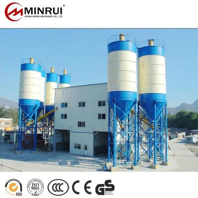 China Construction Material Stores Minrui Plant HZS 180m3 Ready Mixed Concrete Mixer Batching Plant for sale