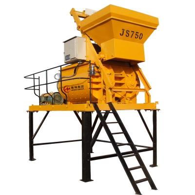 China Building Industry Minrui Group JS750 Concrete Mixer Machine With Lift Price for sale