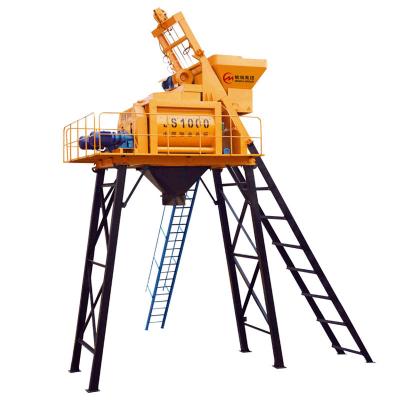 China Construction Industry Minrui Group 1000 Liter JS1000 Concrete Mixer With Cost Price for sale