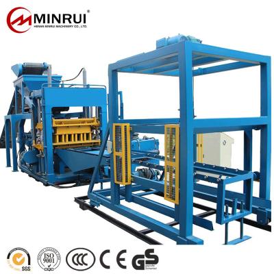 China Building Material Stores Minrui Group 10-15 Cement Interlocking Brick Making Machine for sale