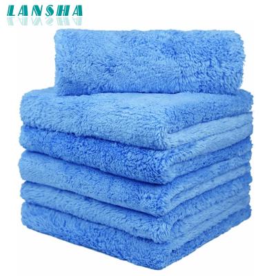 China Car Detailing 500gsm Microfiber Towels For Cars - 16x16 Inch Edgeless Plush Microfiber Towel for sale