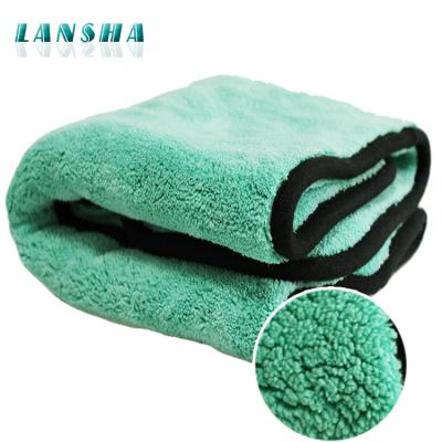 China Car Detailing Ultra Plush Microfiber 1200GSM Absorbent Cleaning Cloth Car Drying Towel for sale