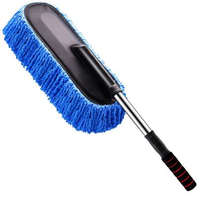 China Car Cleaning /Home Car Duster Flexible Stretch Microfiber Chenille Handle Cleaning Cloth for sale