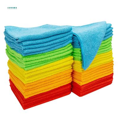 China 80% Polyester 40x40cm Microfiber Kitchen Towels Sustainable Car Wash Polishing Cleaning Cloths for sale