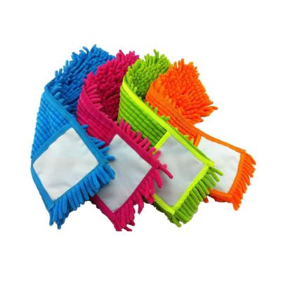 China 4 Pack Microfiber Durable Clean Colorful Flat Mop Replaceable Dusting Pad for sale