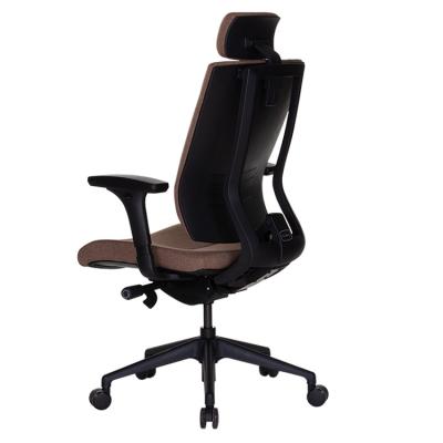 China Spinning Fabric Ergonomic Office Chair Lumbar Support Mesh Fabric Chair for sale