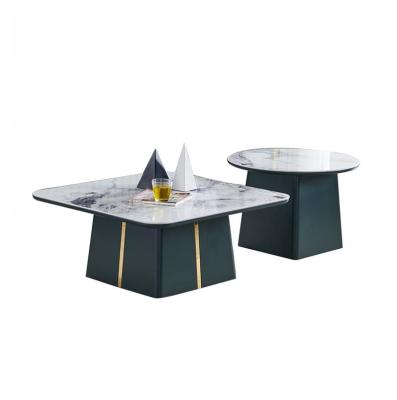 China Modern creative simple post-modern rock dish tea table living room set marble tea table for sale