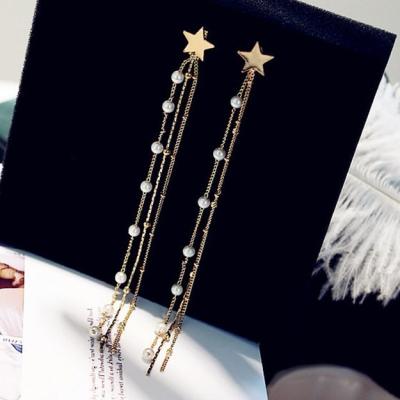 China FASHIONABLE hot selling earrings star pendant earrings925 silver long earrings factory wholesale fashion earrings for women for sale