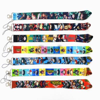 China Lanyard My Hero Academia Anime Cartoon Phone Strap Badge Camera Lanyard Decoration/Gift Promotion Gift Long for sale