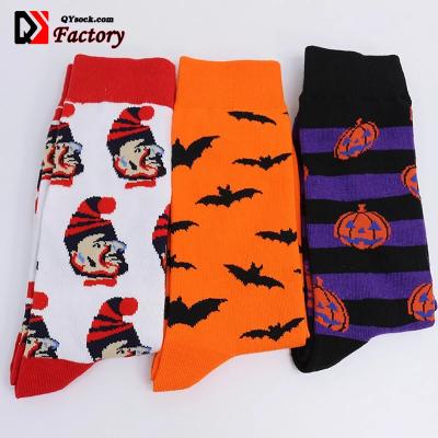 China Wholesale Breathable Socks Men Women Breathable Socks Fashion Funny Colorful Anime Cotton Crew Socks Clown Pumpkin Bats for sale