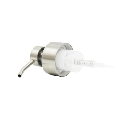 China Child Safe In Stock 44mm Sliver Stainless Steel Replacement Soap Foamer Pump for sale