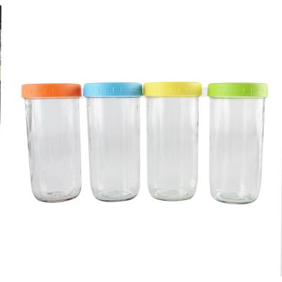 China Sealed Glass Garment Food Storage Containers Mason Jar With Lid for sale