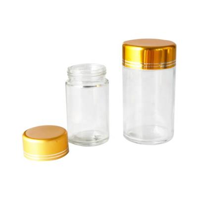 China Wide Round Mouth Garment Food Honey Jam Drinks Glass Canning Jar For Food for sale