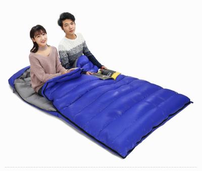 China Windproof 2 Person 2 Person Raincoat Down Sleeping Bag Envelope Sleeping Bag To Increase Camping for sale