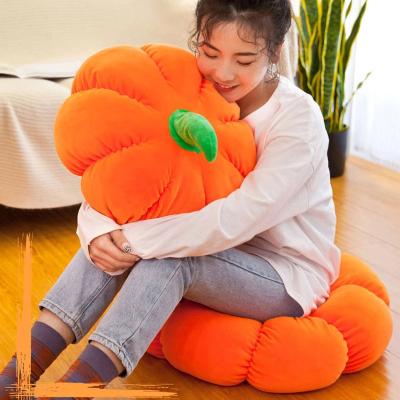 China Eco-friendly Pumpkin Plush Toy 60CM Halloween Decorative Soft Stuffed Pillow Cushion Couch Sleeping Pillow Cozy Creative Soft Toy Gift for sale