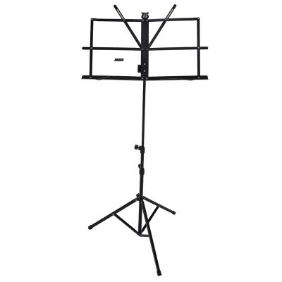 China Music Stand High Grade Tripod Musical Instruments Steel Sheet Music Stand for sale