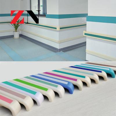 China Modern Wooden Color Hospital Corridor Handrail Hotel Corridor Handrail Nursing Home Railing for sale