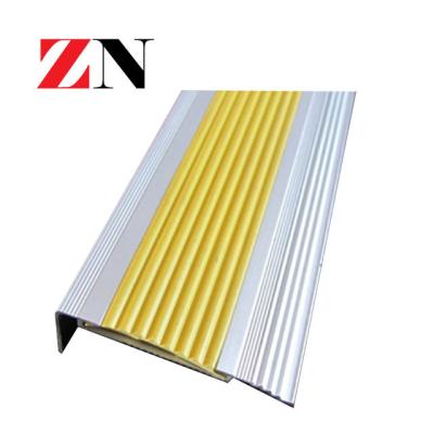 China Modern Rubber Stair Sniffing Aluminum Flooring Anodized Anti Slip Stair Sniffing And Anti-Slip Strip For Vinyl Flooring for sale