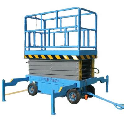 China Machinery repair shops spot goods scissor lift mobile hydraulic lift electric platform for sale