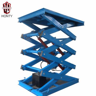 China Loading And Unloading Electric Hydraulic Goods Scissor Lift Customized Stationary Scissor Lift for sale