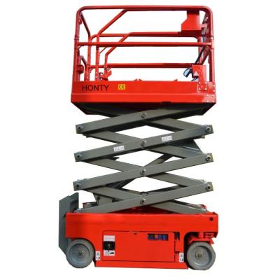 China Hotels Mobile Self Propelled Scissor Lift Electric Hydraulic Scissor Platform Lift for sale