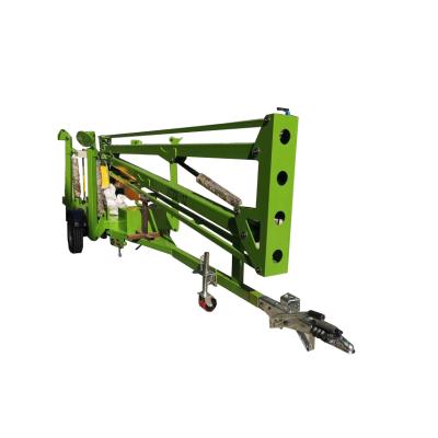 China building material stores CE 12M 200kg man boom lift/window cleaning telescopic crane/vehicle lift for sale