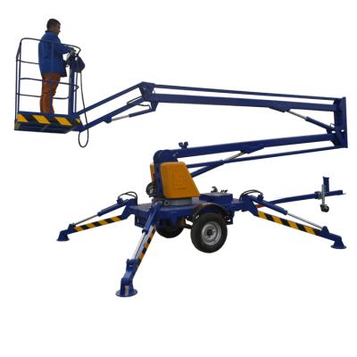 China Hotels Boom Lift Trailer Mounted Portable Jib Crane With CE And ISO9001 for sale