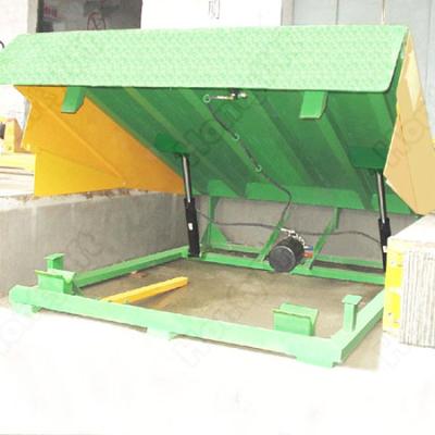 China Widely Stationary Type Hydraulic Fixed Dock Leveler Truck Container Loading Dock Ramp for sale